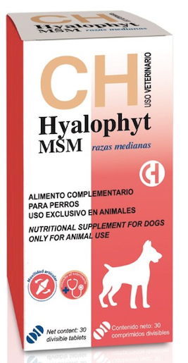 Hyalophyt MSM Razas Medianas 120 Comprimidos