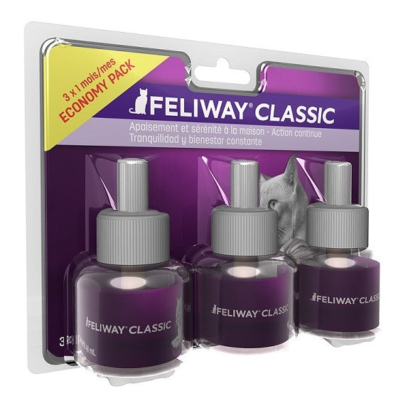 Feliway classic pack 3 recambios 3x48 ml