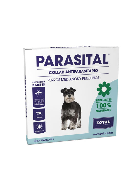 Parasital collar repelente perro mediano pequeño 58 cm