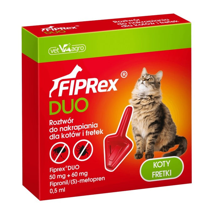 Fiprex duo gatos y hurones spot on 12 pipetas