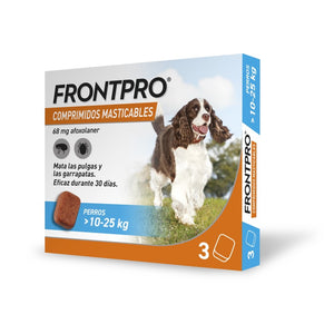 Frontpro 68 mg comprimidos masticables perros 10-25 kg comp