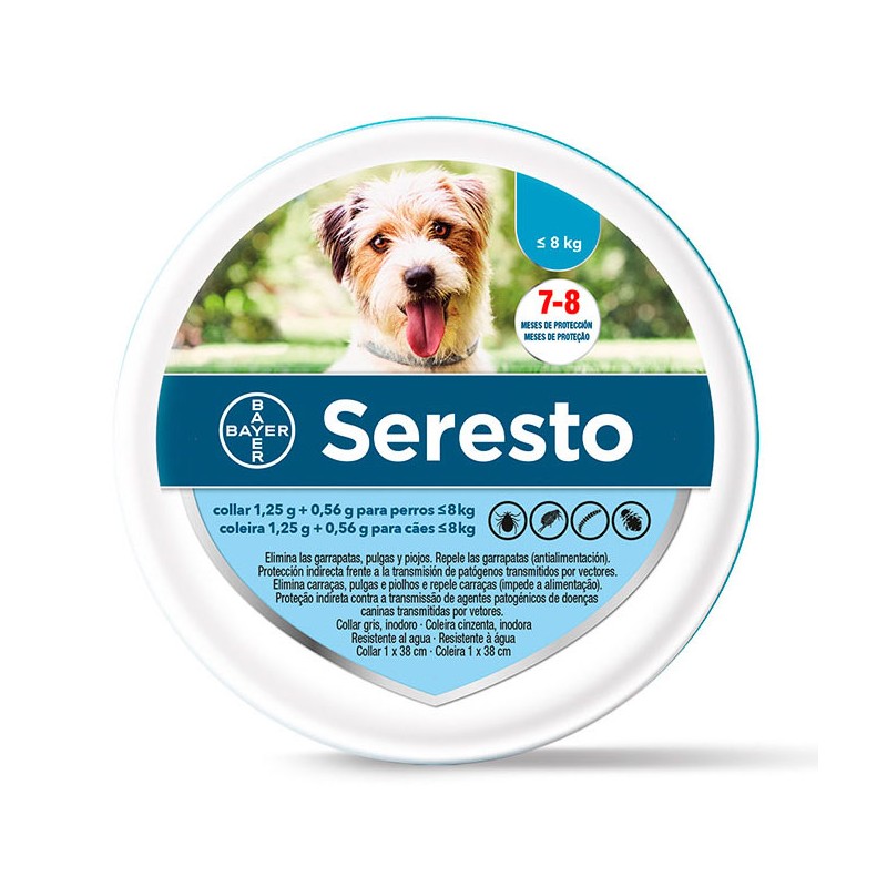 Seresto Collar para Perro < 8 kilos 