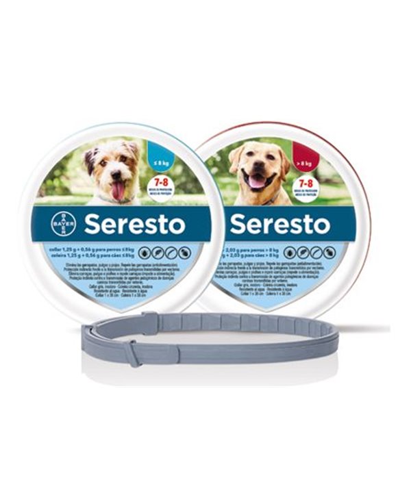 Seresto Perros (-8kG) + (+8 kg) (PACK 2)