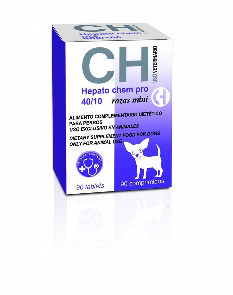 Hepato Chem Pro 40/10 razas pequeñas 90 comprimidos 